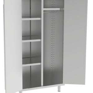 a due ante battenti ARMADI_STOCCAGGIO_PORTABITI_INOX
